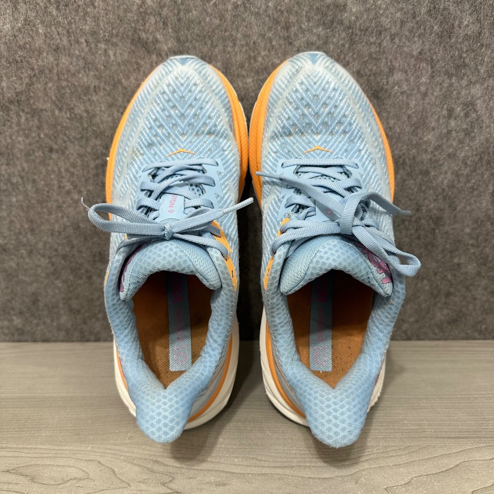 Hoka Clifton 9 Women Size 7.5 Running Shoes Airy Blue Ice Water‎ 1127896-ABIW - Picture 7 of 12